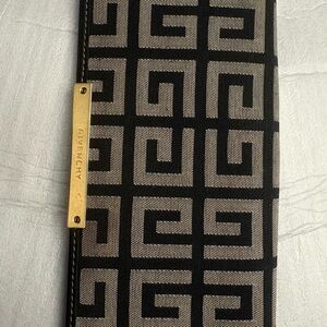 Givenchy Black and Gray Patterned Wallet